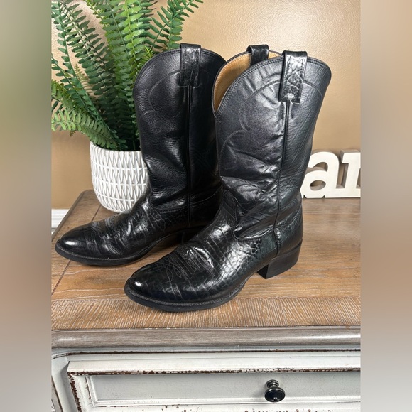 NOCONA Men’s Classic Black Leather Western Boots Size‎ 9.5